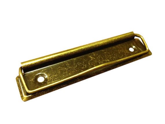 Rustic Style Brass Clipboard Clip Medium