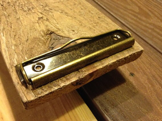 Rustic Style Brass Clipboard Clip Large